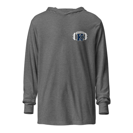 Adult Keller Football Bella + Canvas Long Sleeve Hoodie