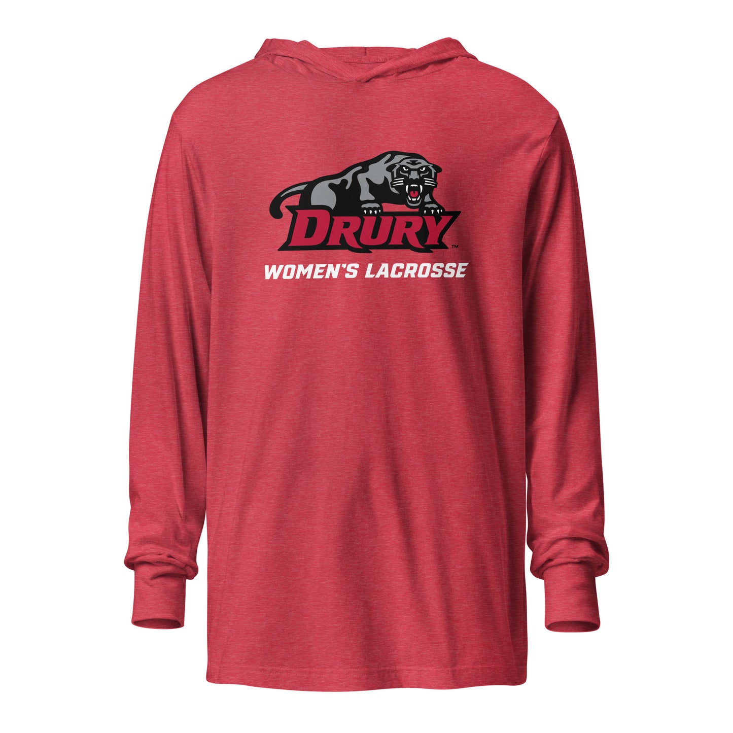 Adult Drury Lacrosse Long Sleeve Hoodie