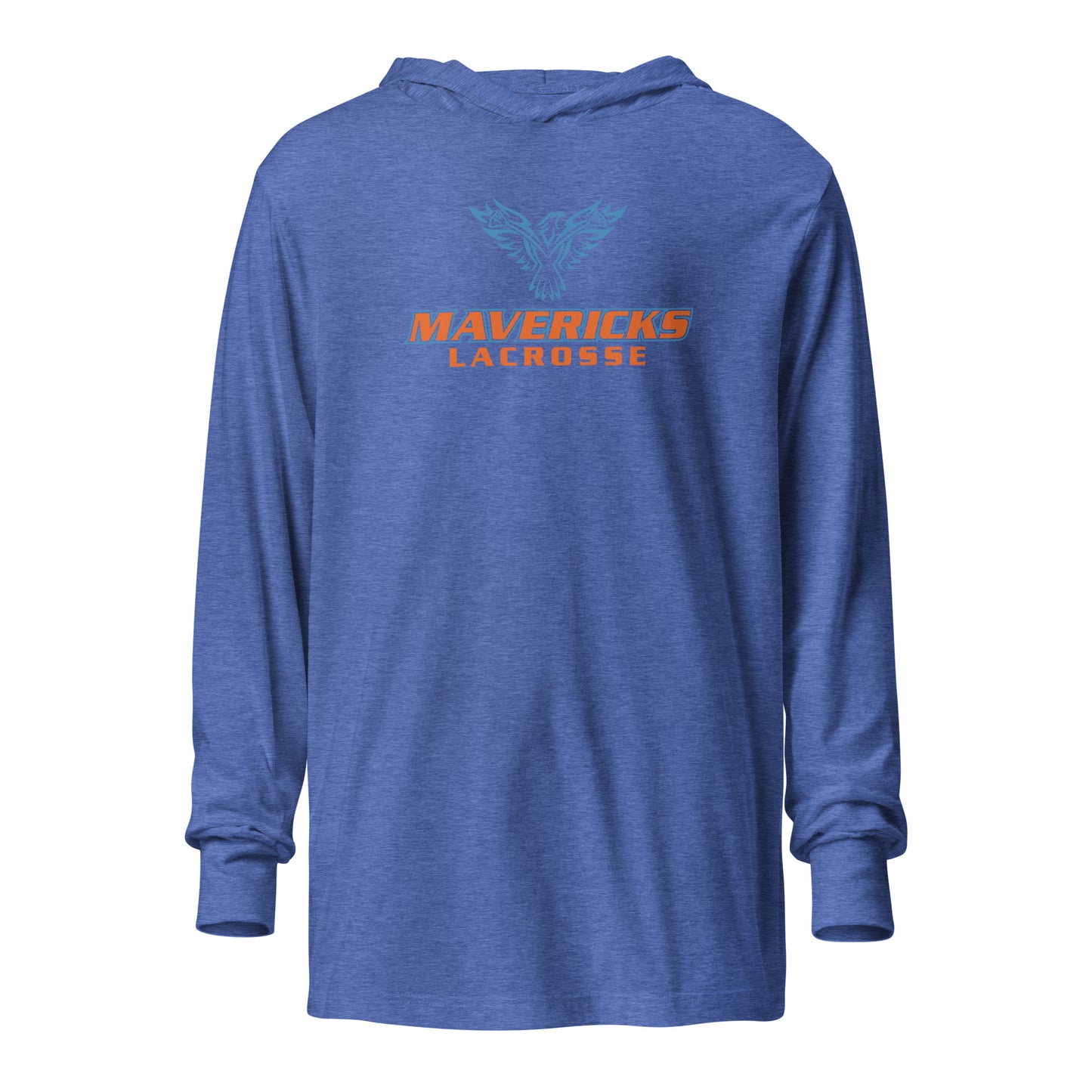 Adult Iowa Mavericks Bella + Canvas Hooded Long Sleeve Tee