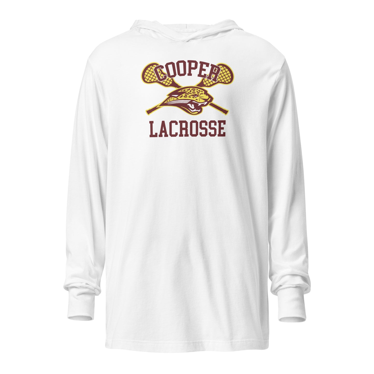 Adult Cooper Lacrosse Bella + Canvas Hooded Long Sleeve