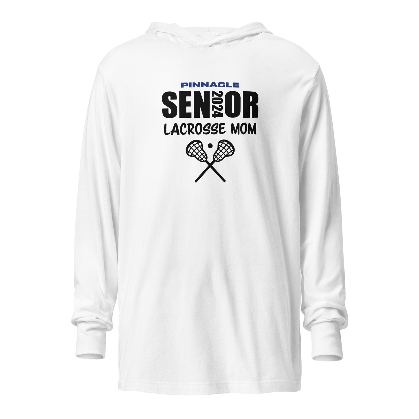 Adult Pinnacle Lacrosse Bella + Canvas Hooded Long Sleeve Tee