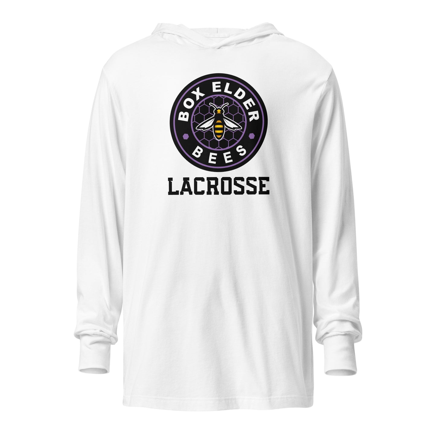 Adult Box Lacrosse Bella + Canvas Hooded long-sleeve tee