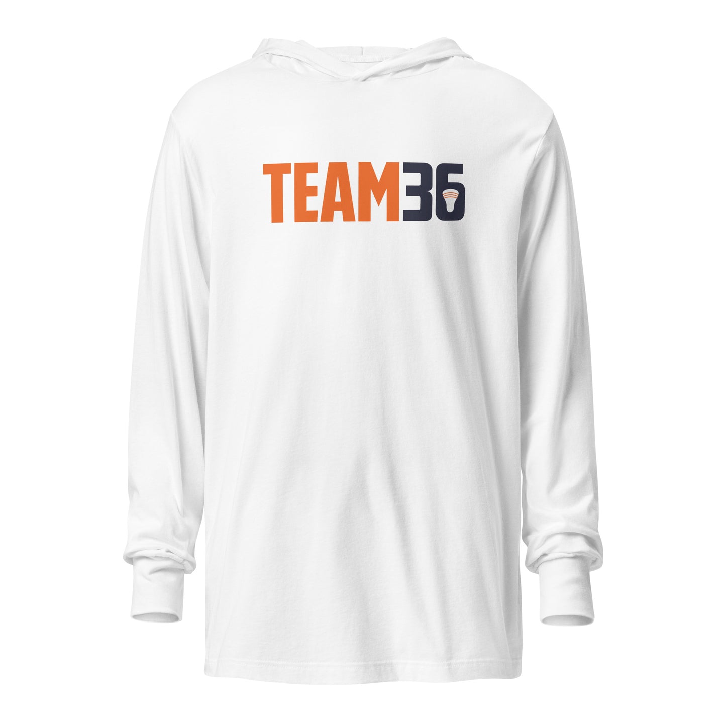 Adult Team36 Bella + Canvas Hooded Long Sleeve Tee