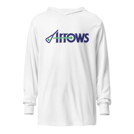 Adult Maryland Arrows Box Lacrosse Bella + Canvas Hooded Long-Sleeve Tee