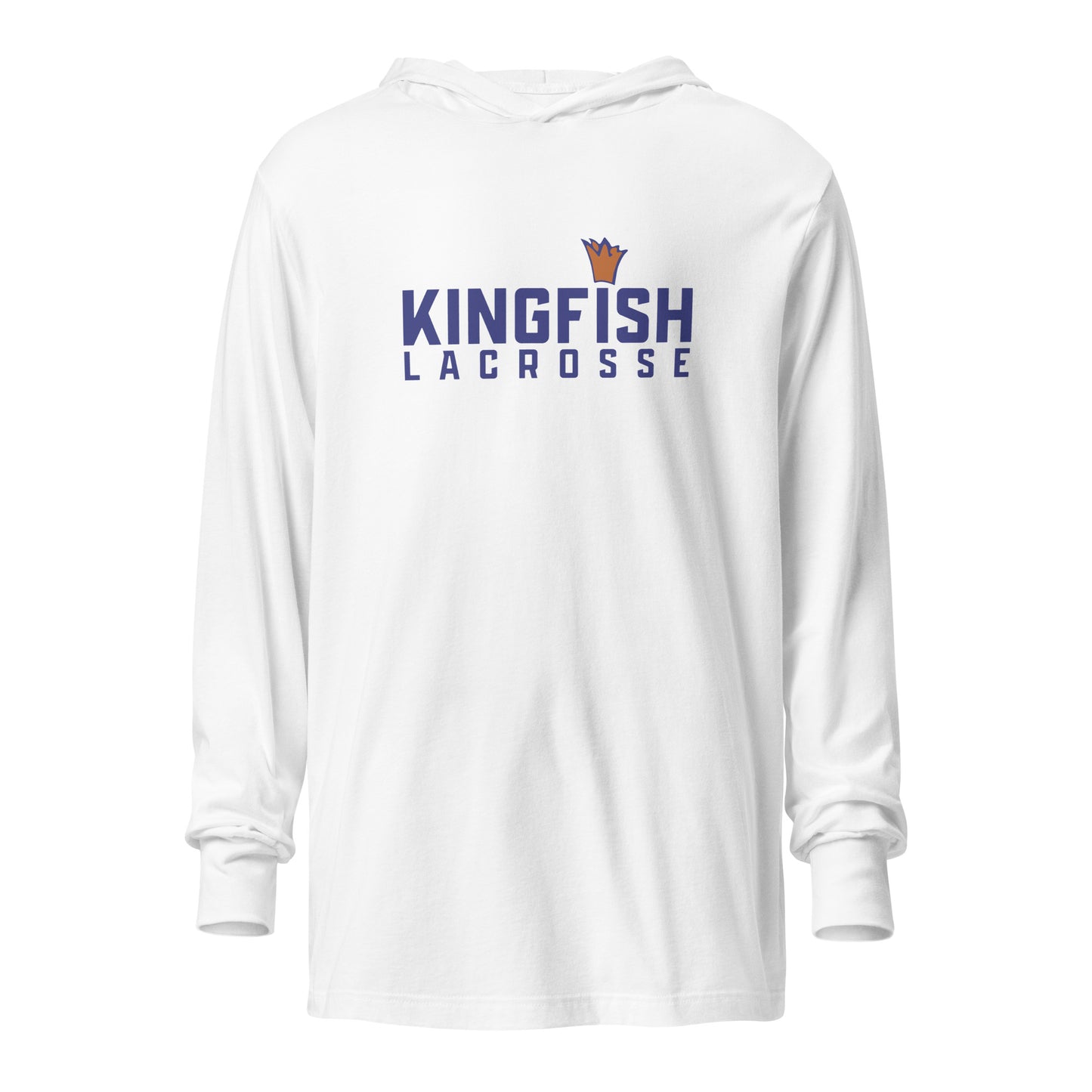 Adult Kingfish Lacrosse Bella + Canvas Hooded Long-Sleeve Tee