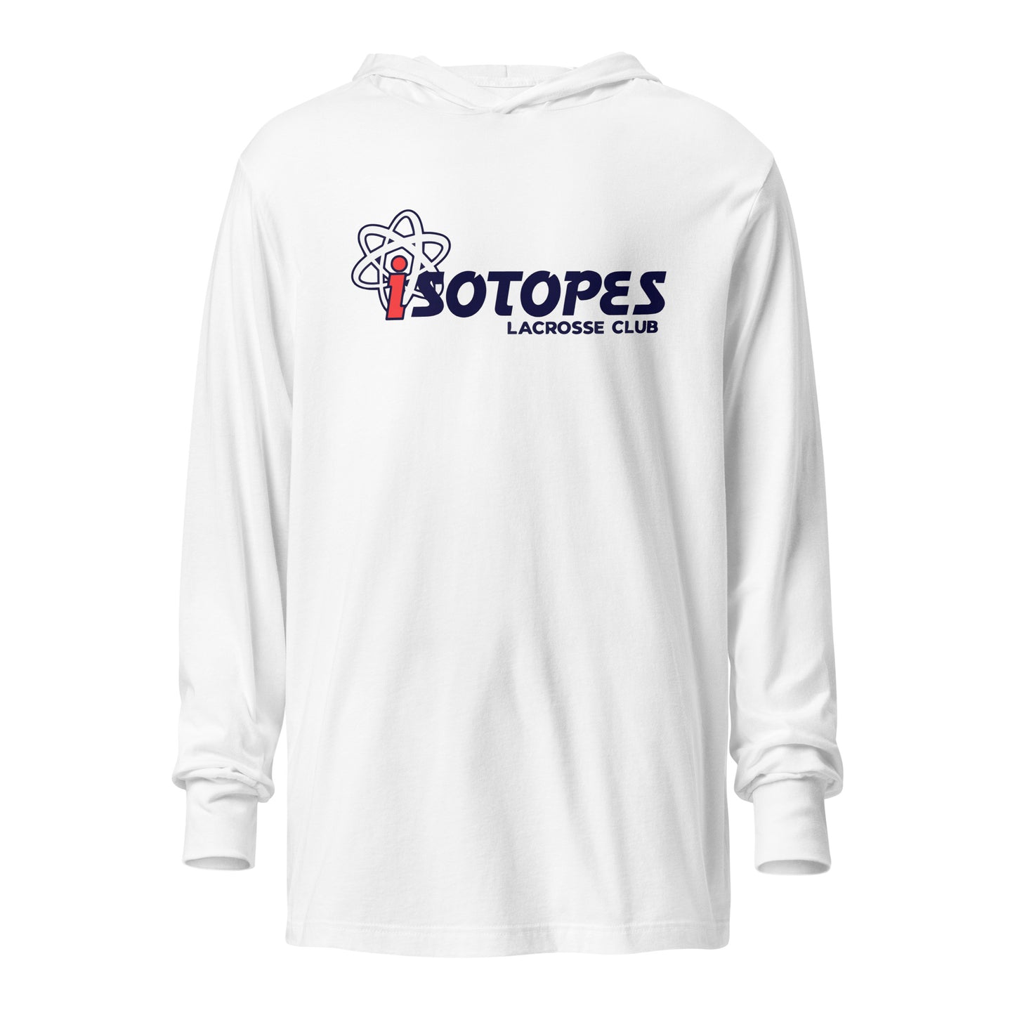 Adult Isotopes Lacrosse Bella + Canvas Hooded Long Sleeve Tee