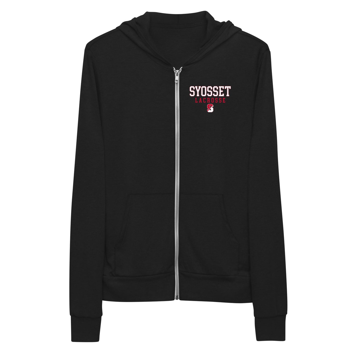 Adult Syosset Lacrosse Bella + Canvas Zip Hoodie