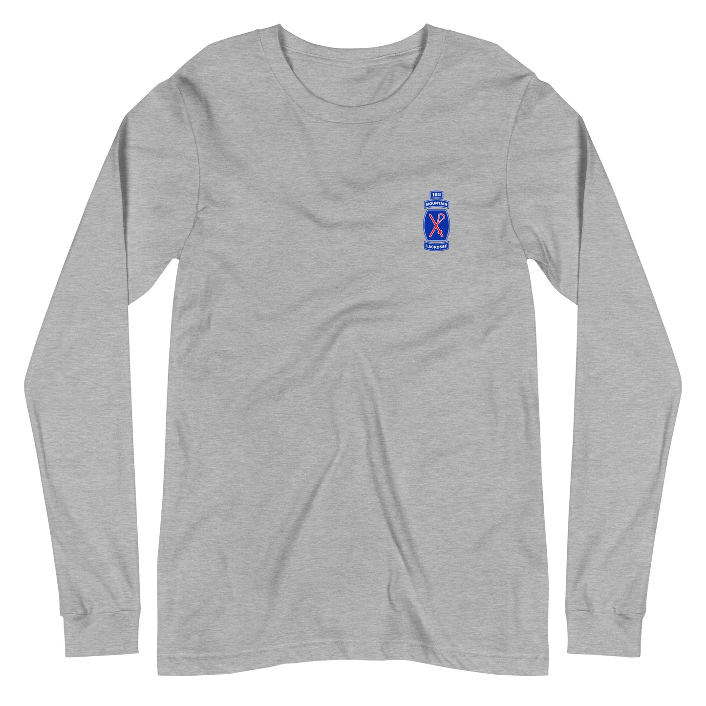 Adult 10th Mountain Lacrosse Bella + Canvas Long Sleeve