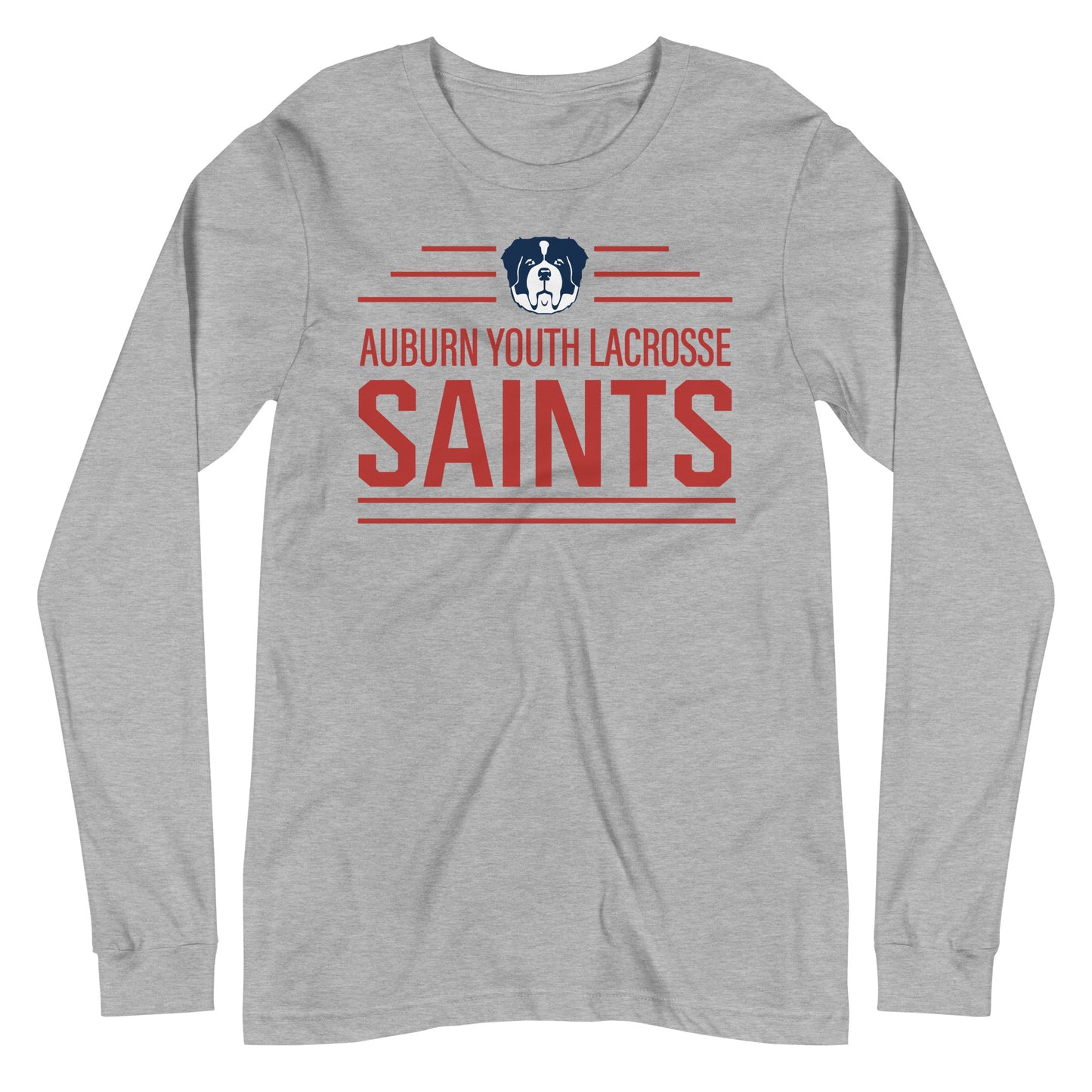 Adult Auburn Lacrosse Bella + Canvas Long Sleeve Tee