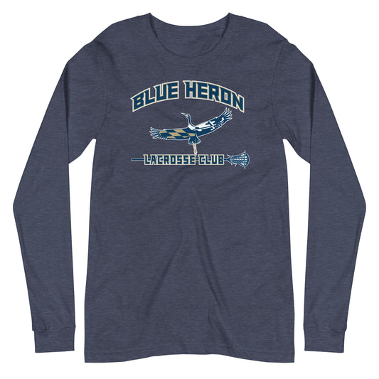 Adult Blue Heron Lacrosse Bella + Canvas Long Sleeve