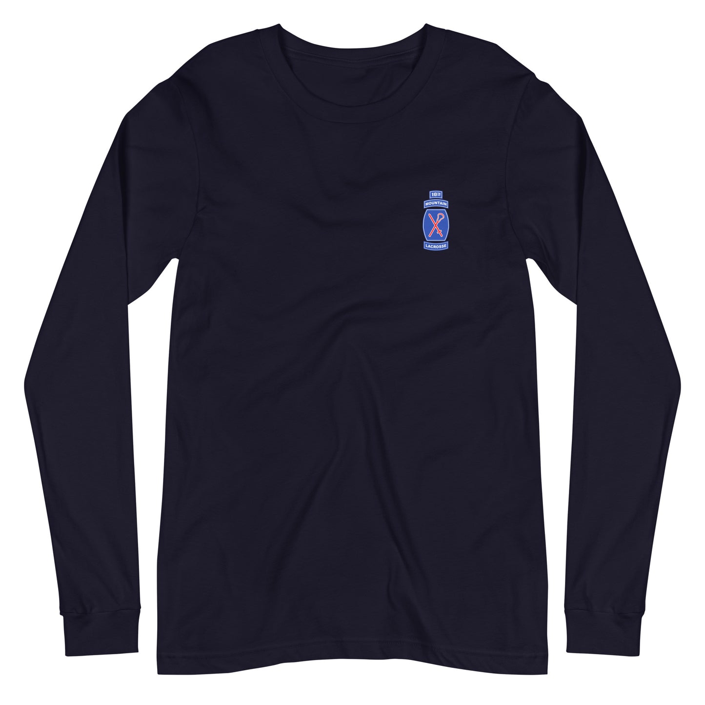 Adult 10th Mountain Lacrosse Bella + Canvas Long Sleeve