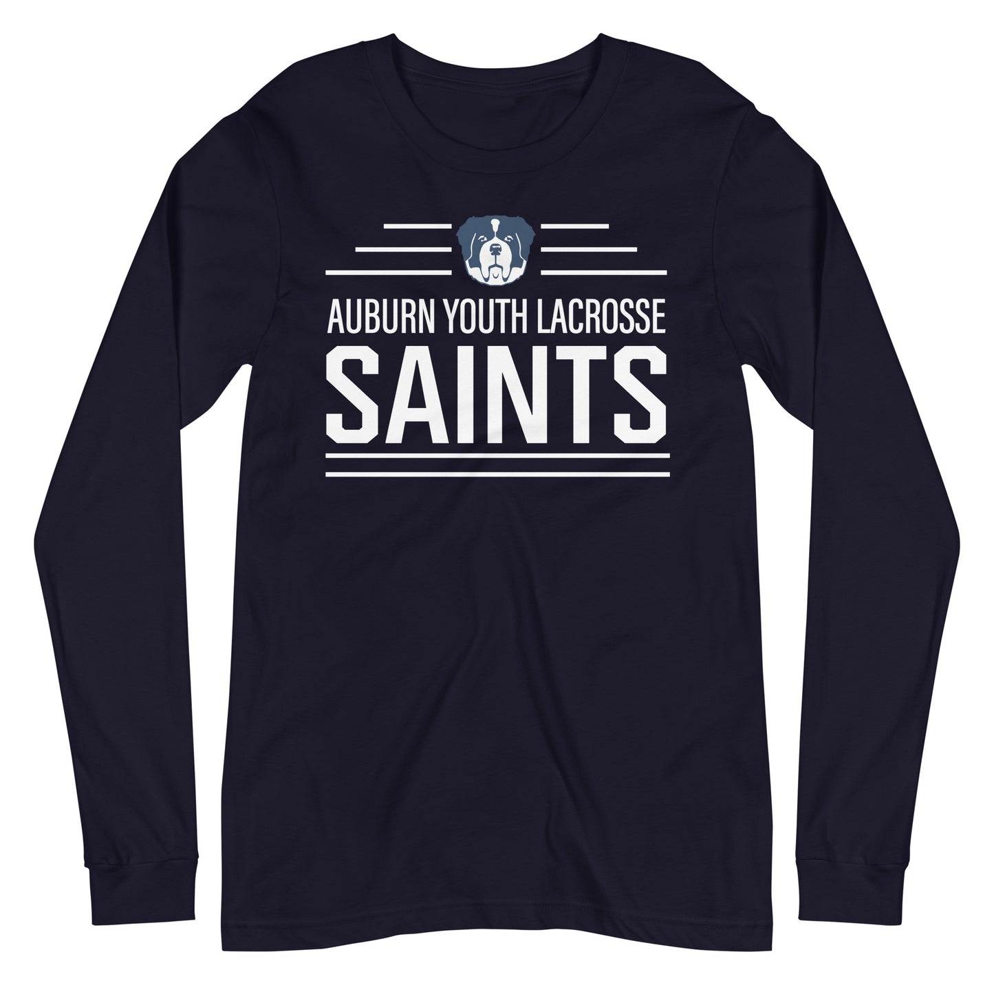 Adult Auburn Lacrosse Bella + Canvas Long Sleeve Tee