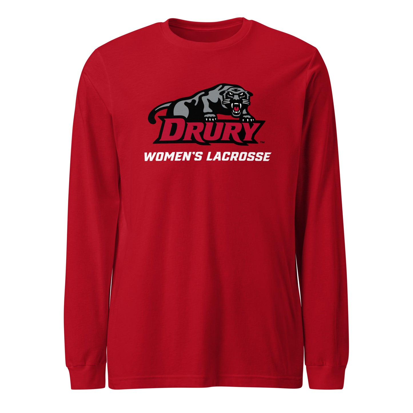 Adult Drury Lacrosse Long Sleeve Tee