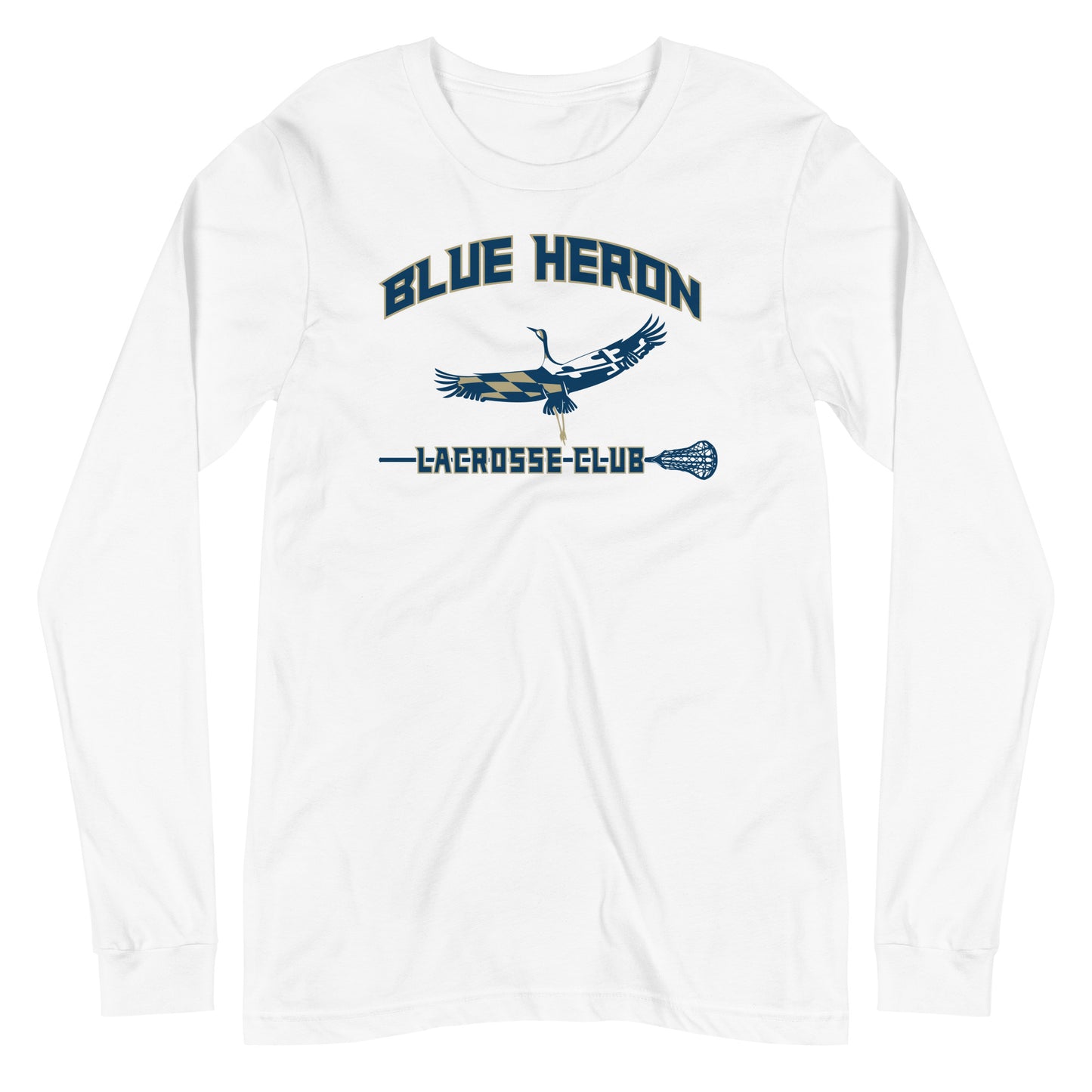 Adult Blue Heron Lacrosse Bella + Canvas Long Sleeve