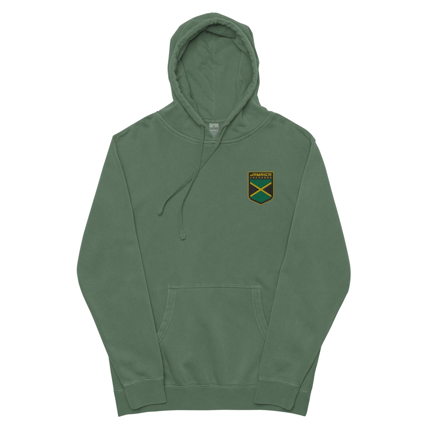 Adult Jamaica Lacrosse Pigment Dyed Hoodie