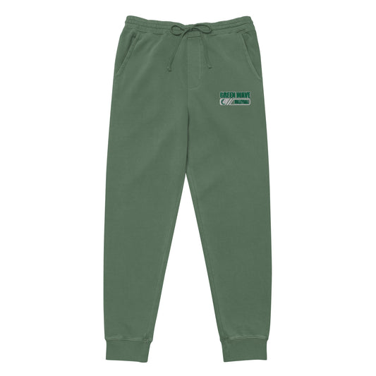 Adult Green Wave Pigment Dyed Sweatpants