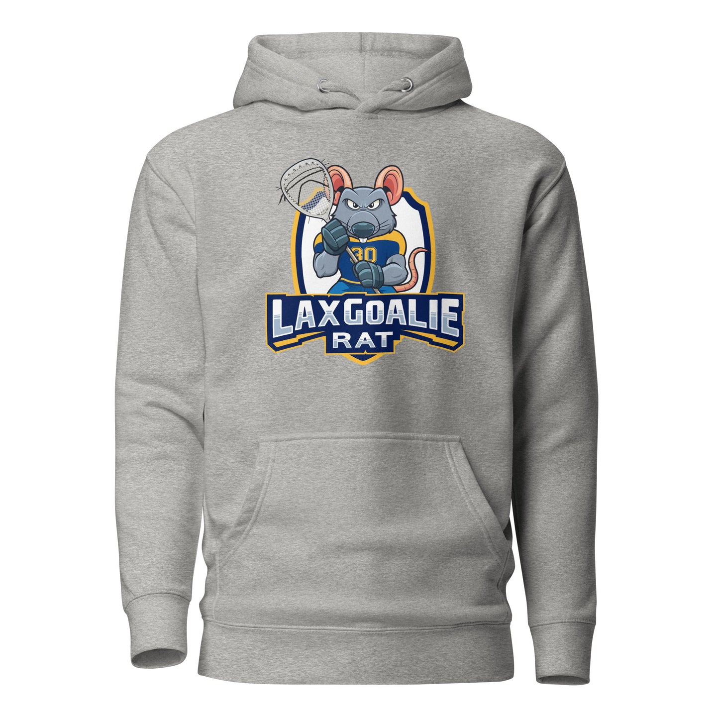 Adult Lax Goalie Rat Cotton Heritage Premium Hoodie