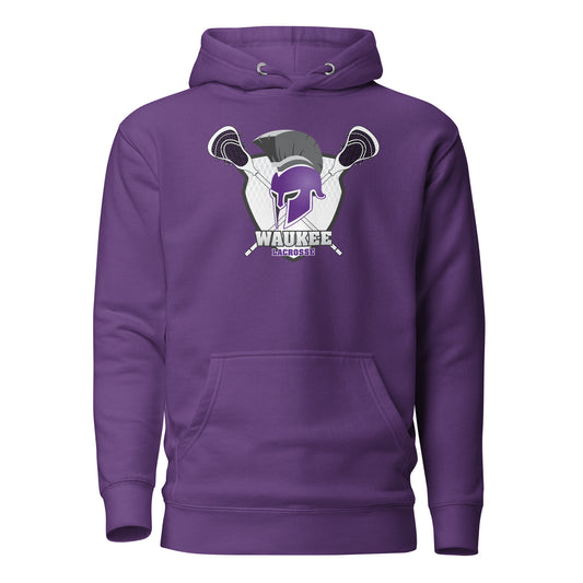 Adult Waukee Lacrosse Cotton Heritage Hoodie