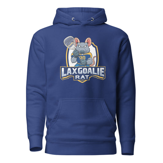 Adult Lax Goalie Rat Cotton Heritage Premium Hoodie