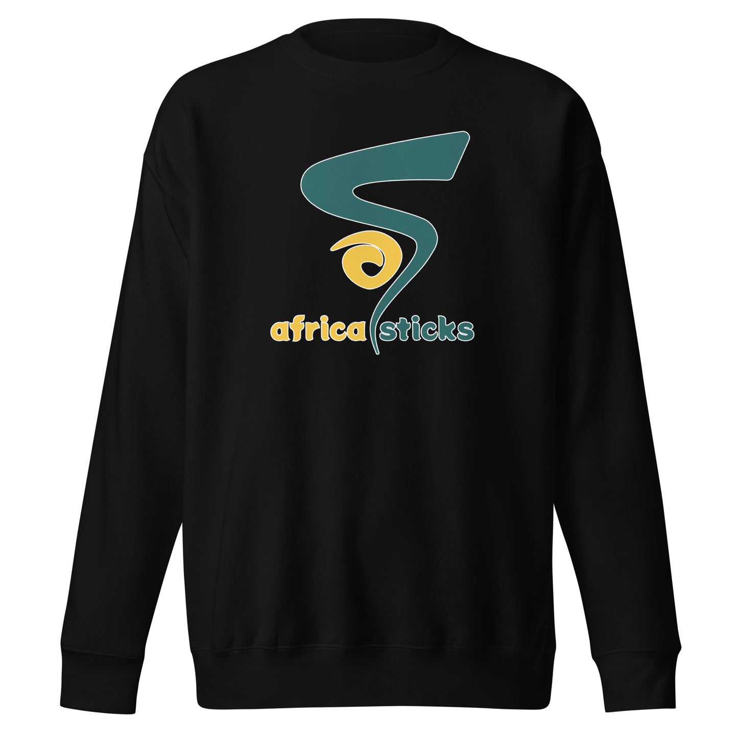 Adult Africa Sticks Cotton Heritage Crewneck Sweatshirt