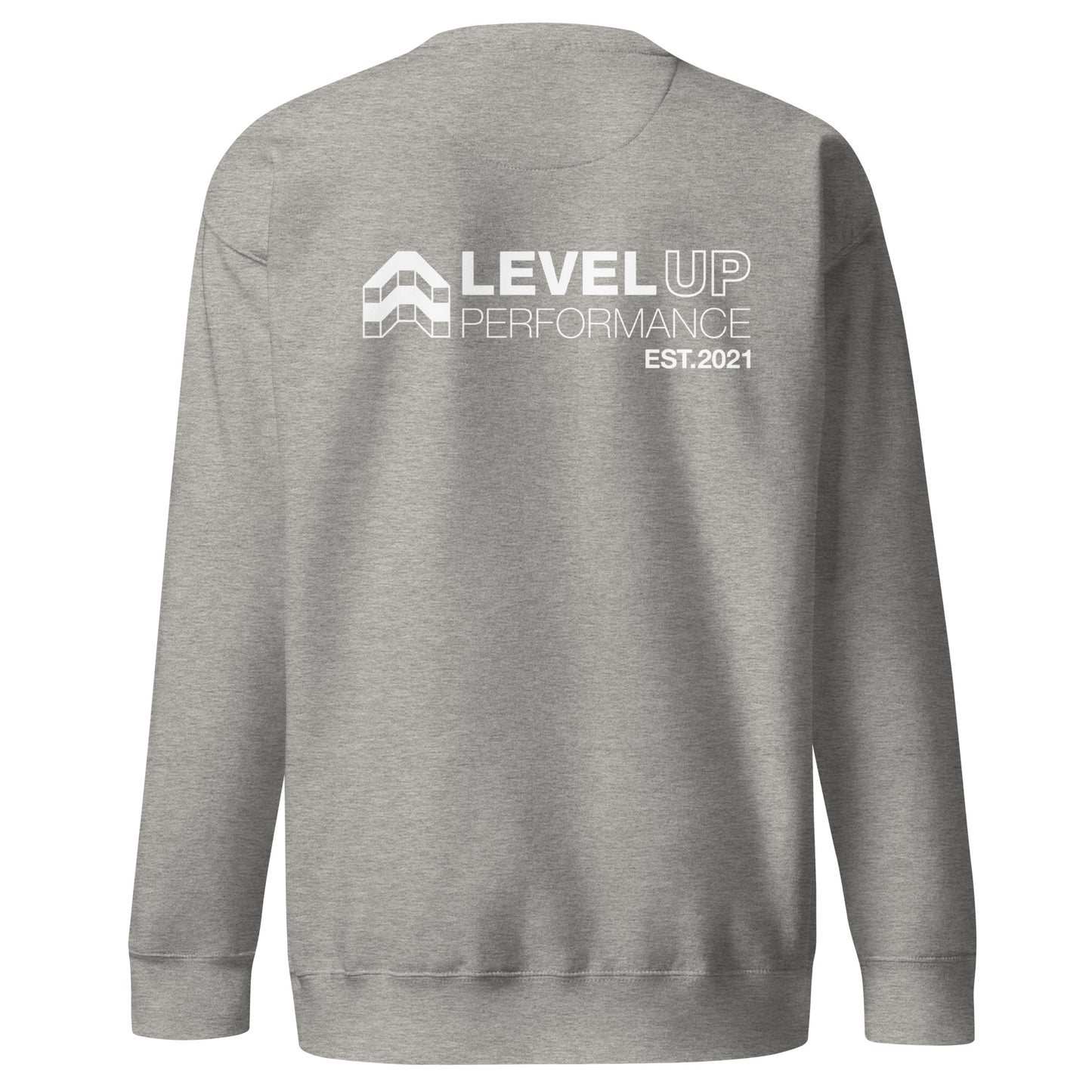 Adult Level Up Cotton Heritage Crewneck Sweatshirt (Front & Back)