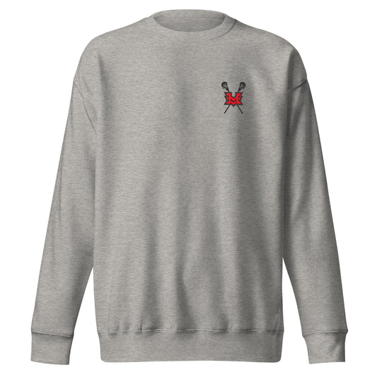 Adult MV Lacrosse Cotton Heritage Crewneck Sweatshirt