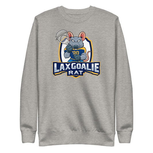 Adult Lax Goalies Rat Cotton Heritage Premium Sweatshirt