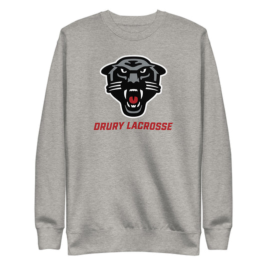 Adult Drury Lacrosse Cotton Heritage Crewneck Sweatshirt