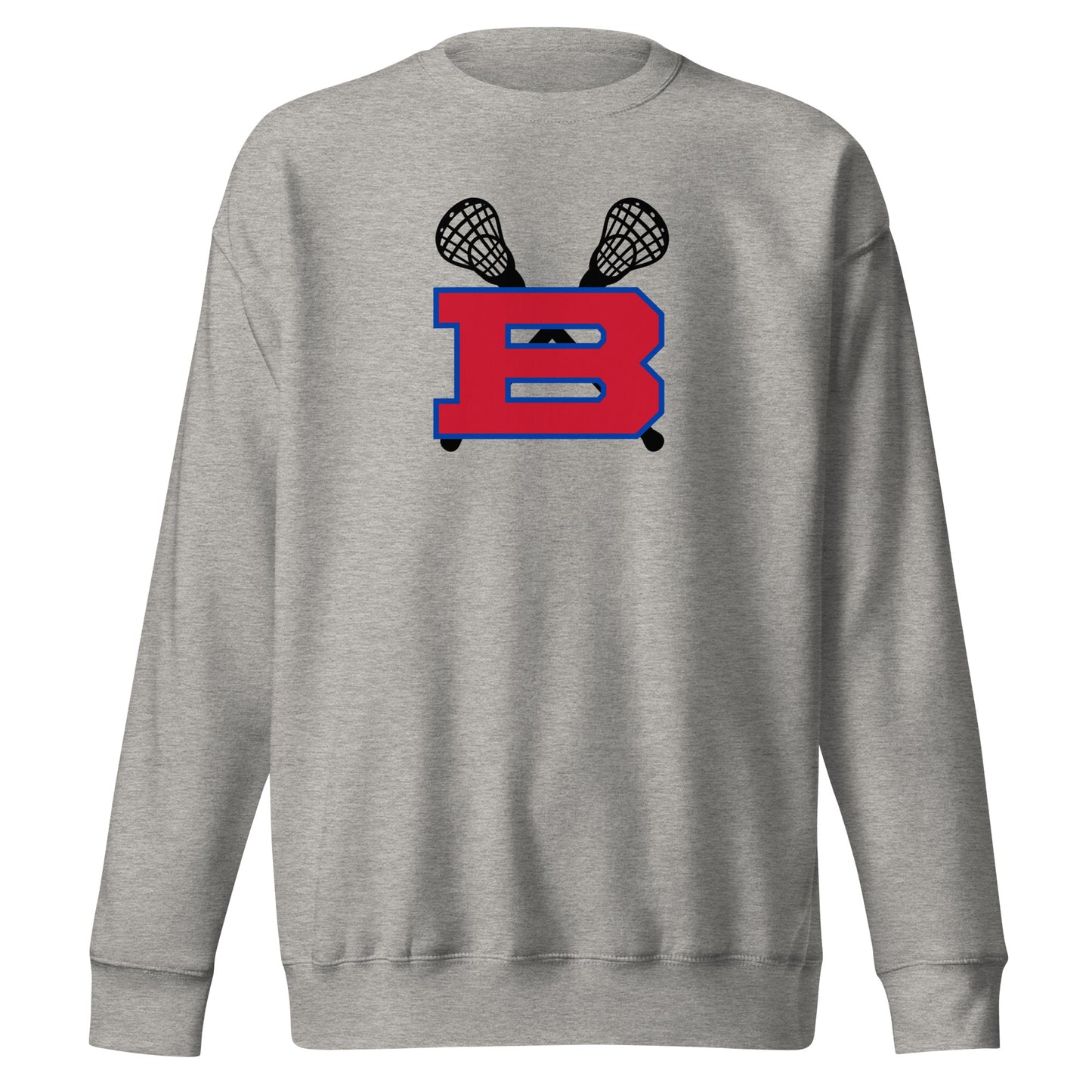 Adult Bartlett HS Lacrosse Cotton Heritage Crewneck Sweatshirt