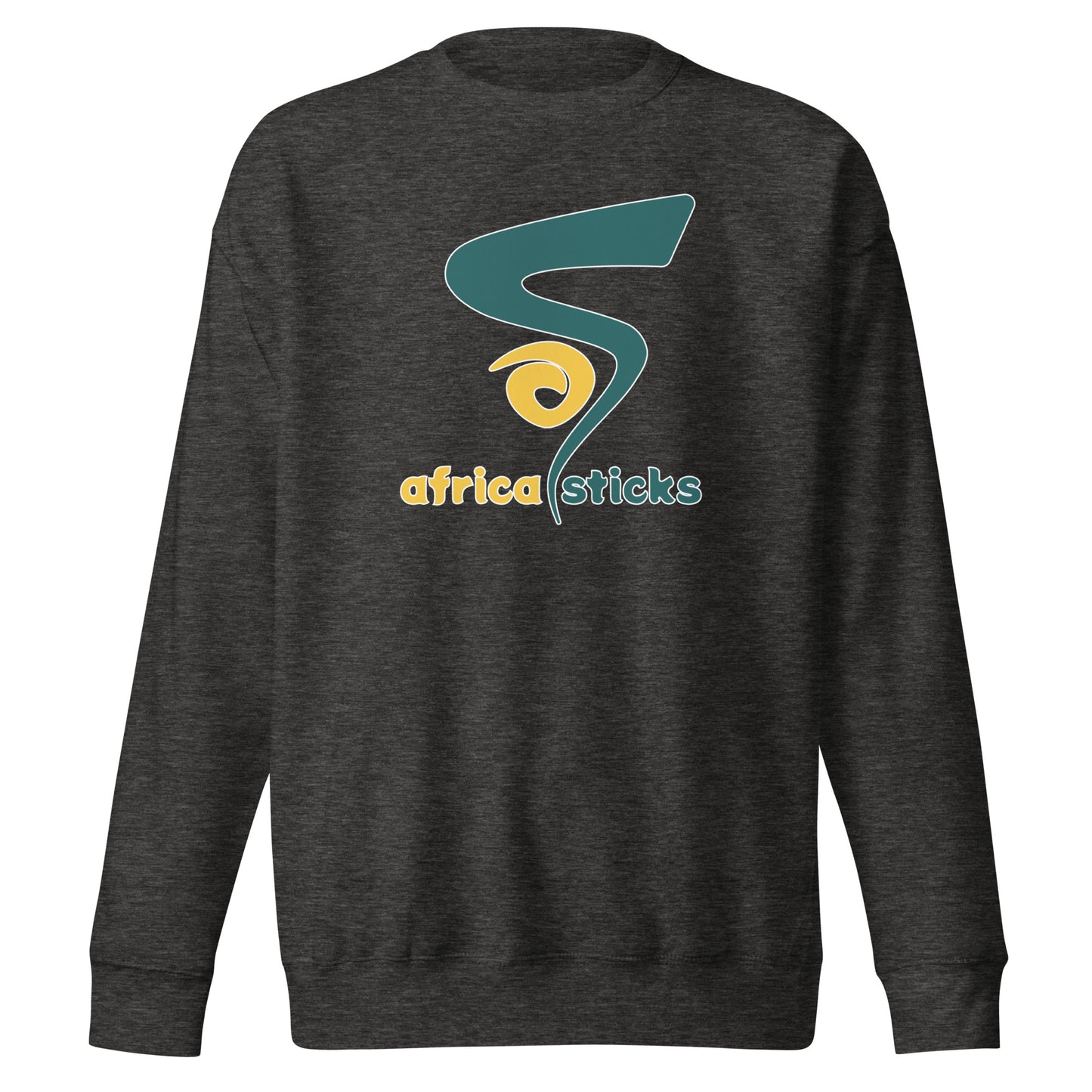Adult Africa Sticks Cotton Heritage Crewneck Sweatshirt