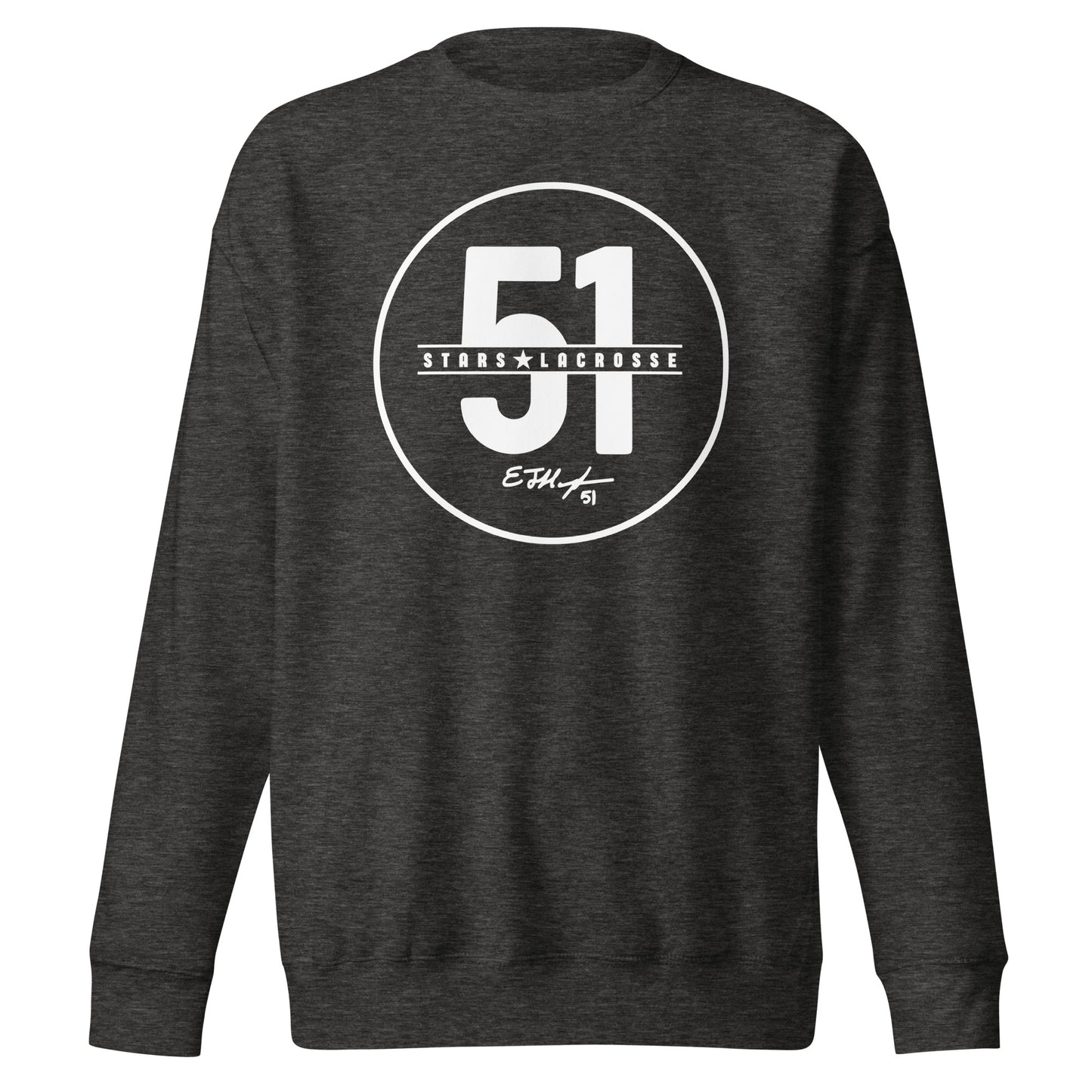 Adult 51 Stars Lacrosse Cotton Heritage Crewneck Sweatshirt