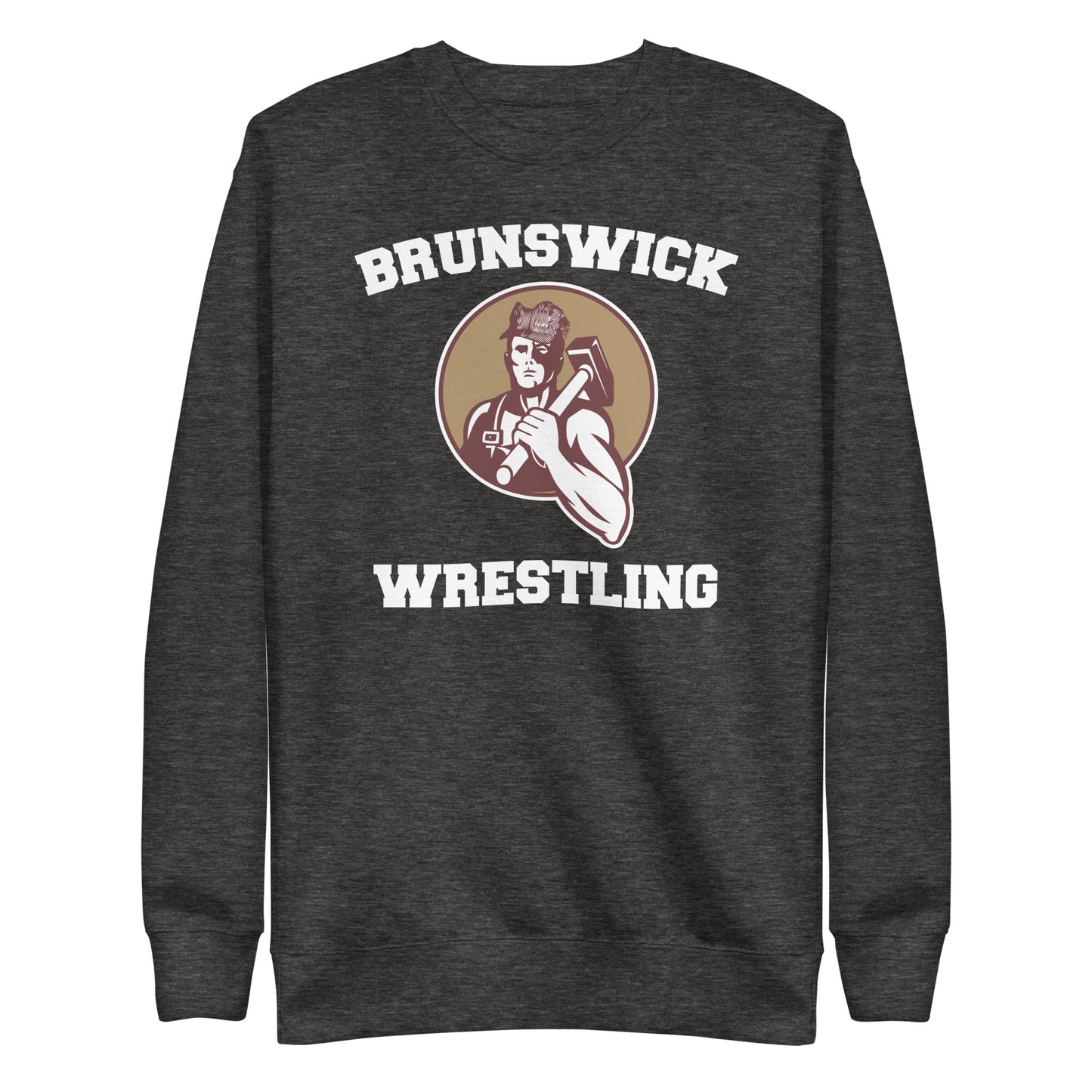 Adult BJR Wrestling Cotton Heritage Crewneck Sweatshirt