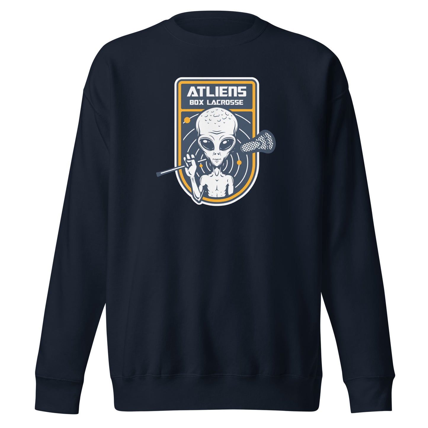 Adult ATLiens Box Lacrosse Cotton Heritage Crewneck Sweatshirt