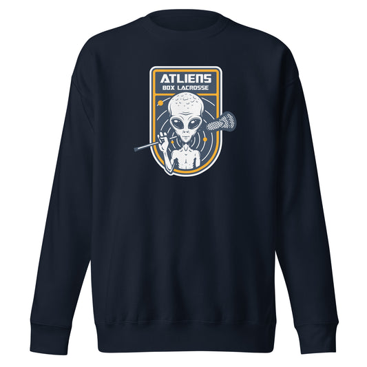 Adult ATLiens Box Lacrosse Cotton Heritage Crewneck Sweatshirt