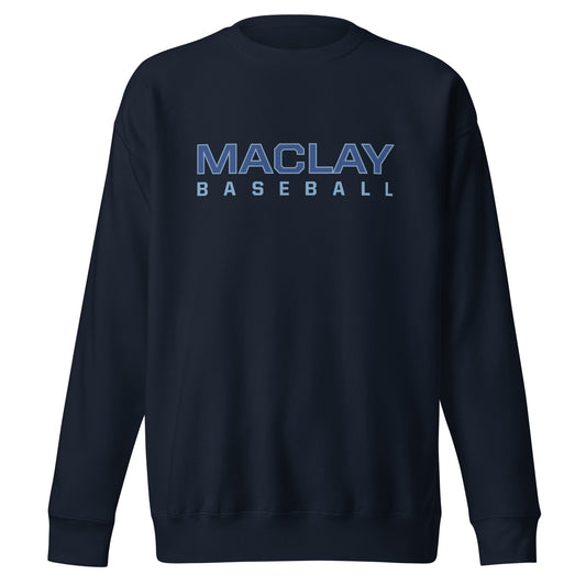Adult Maclay Baseball Cotton Heritage Sweatshirt