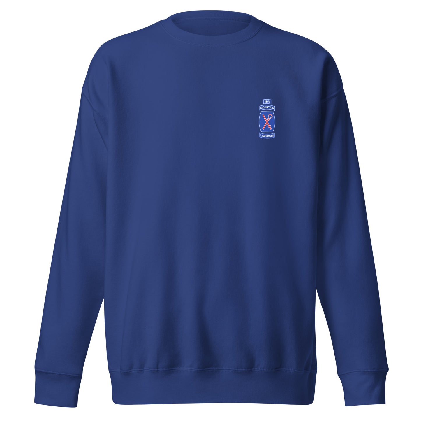Adult 10th Mountain Lacrosse Cotton Heritage Crewneck Sweatshirt