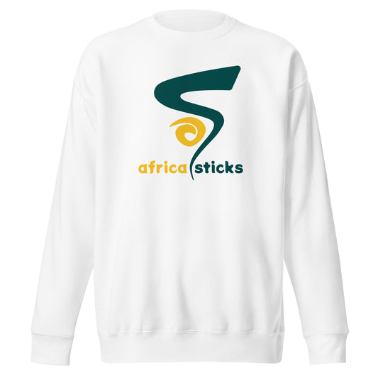 Adult Africa Sticks Cotton Heritage Crewneck Sweatshirt