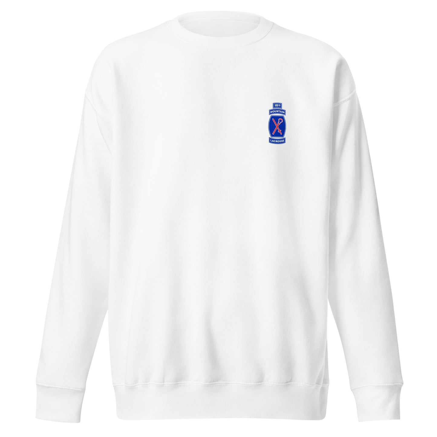 Adult 10th Mountain Lacrosse Cotton Heritage Crewneck Sweatshirt