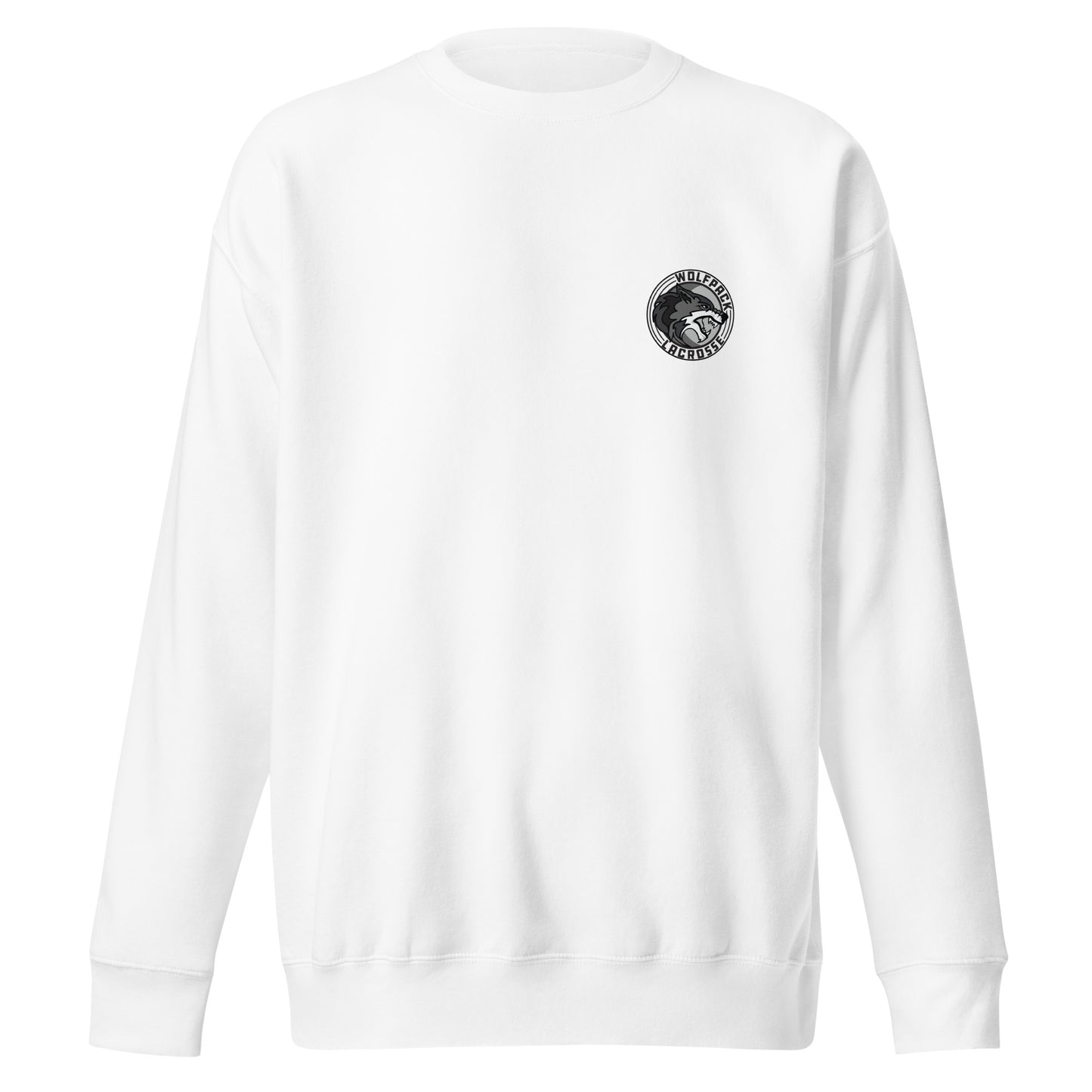 Adult Wolfpack Lacrosse Cotton Heritage Crewneck Sweatshirt