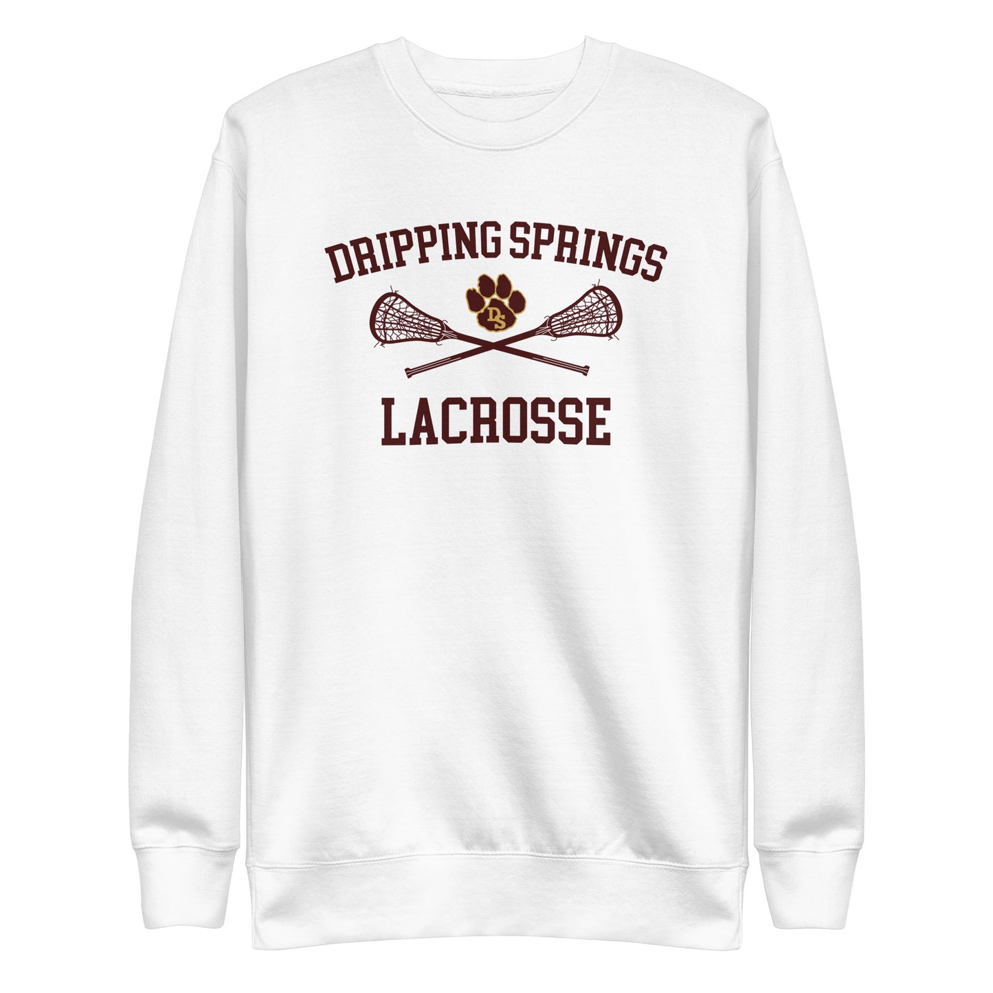 Adult Drip Tigers Lacrosse Cotton Heritage Premium Sweatshirt