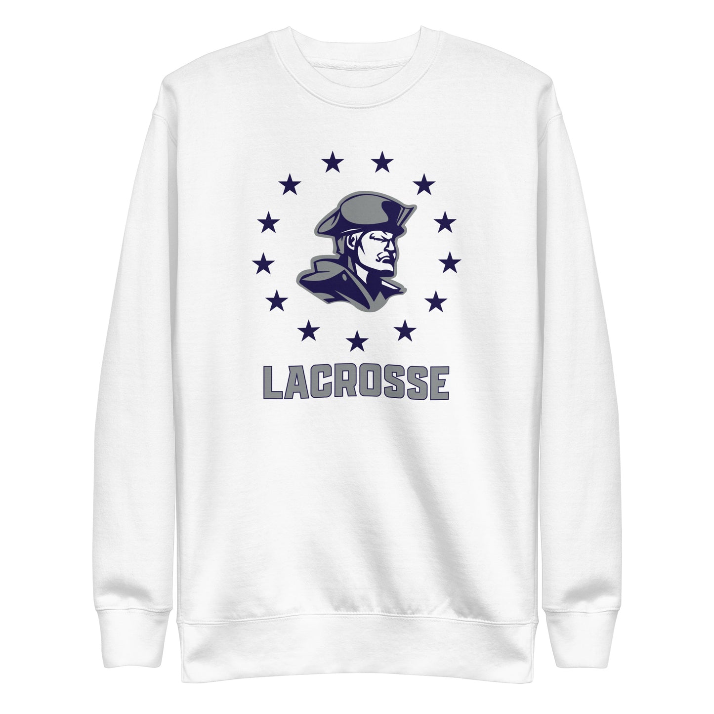 Adult Rebel Lax Cotton Heritage Crewneck Sweatshirt