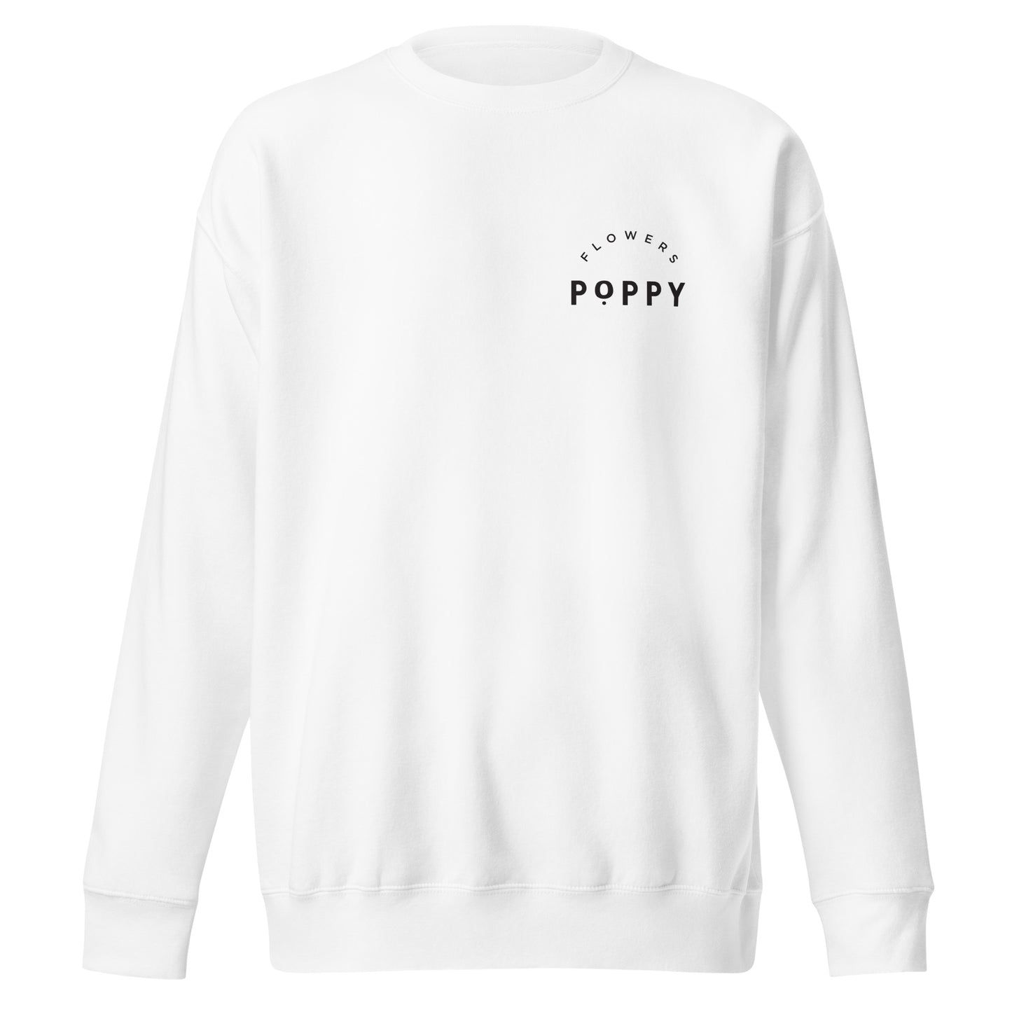 Adult Poppy Flowers Cotton Heritage Crewneck Sweatshirt