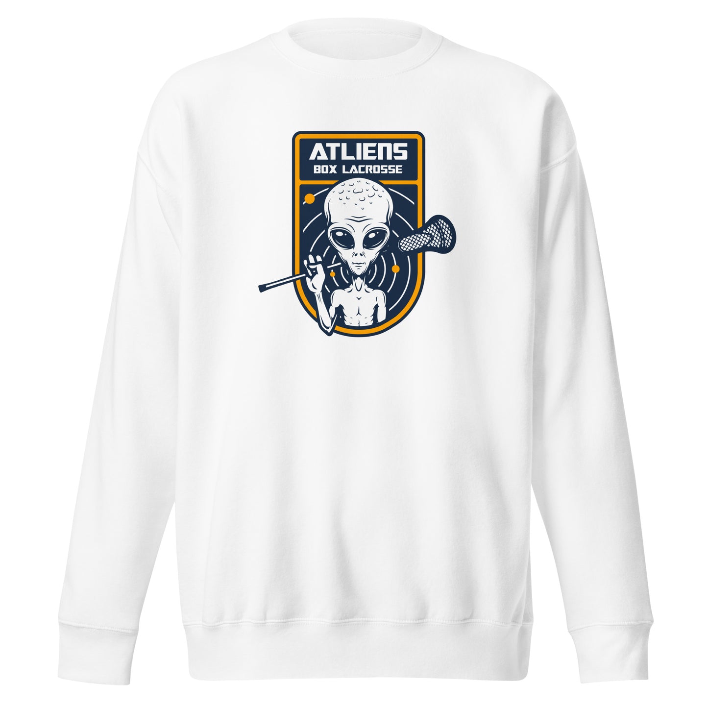 Adult ATLiens Box Lacrosse Cotton Heritage Crewneck Sweatshirt