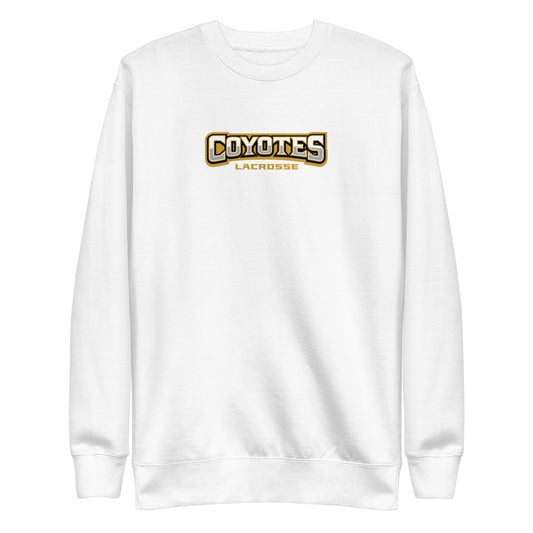 Adult Coyotes Lacrosse Cotton Heritage Premium Sweatshirt
