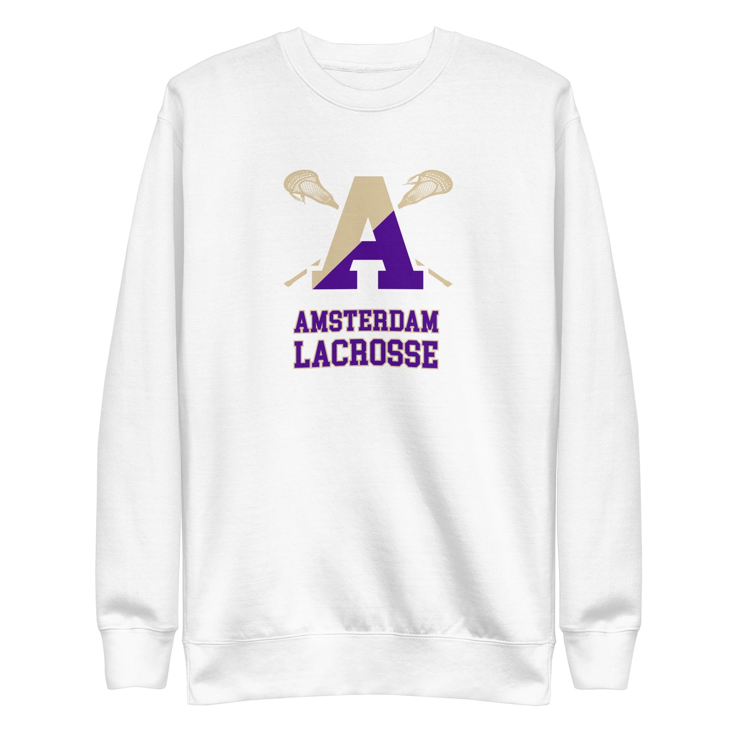 Adult Amsterdam Lacrosse Cotton Heritage Crewneck Sweatshirt
