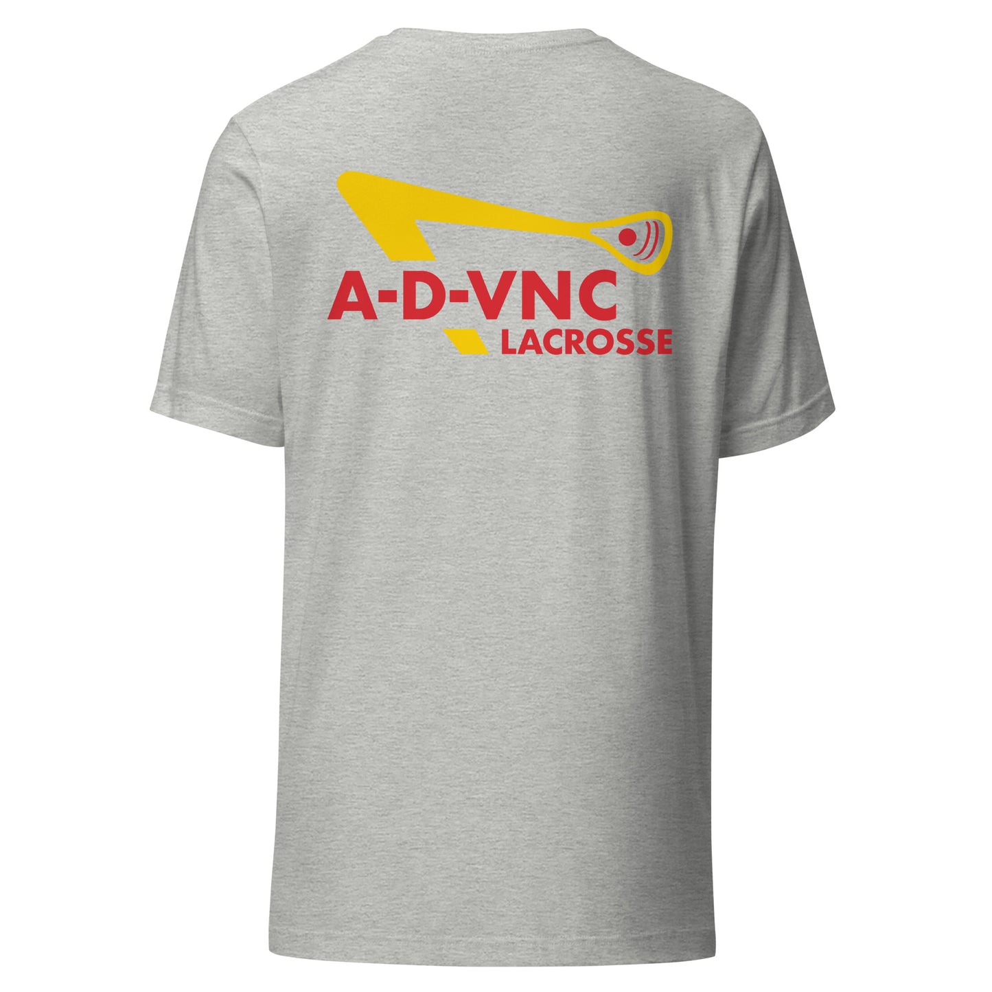 Adult ADVNC Lacrosse Out & In Bella + Canvas T-shirt (Front & Back)