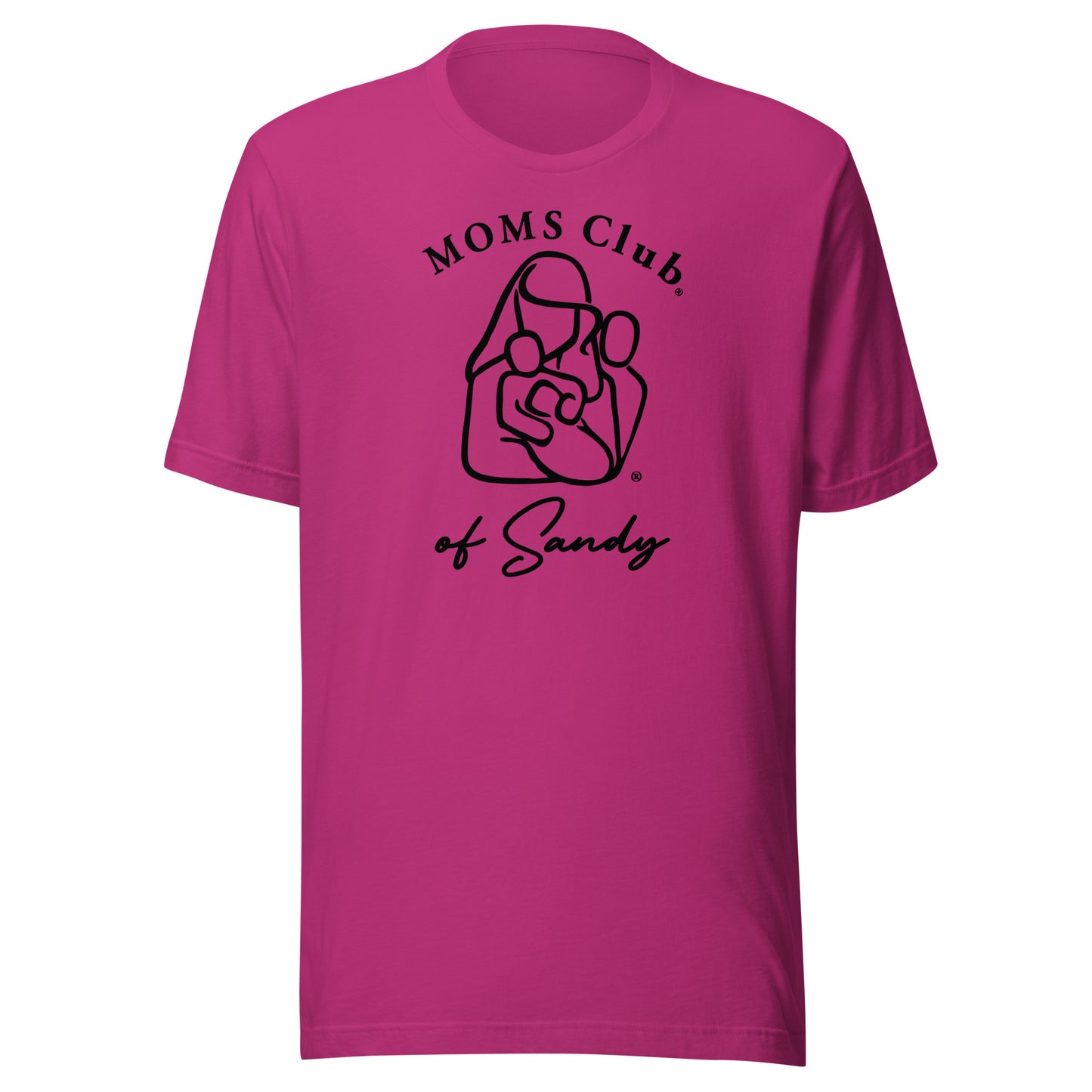 Adult MOMS Club of Sandy Bella + Canvas T-shirt