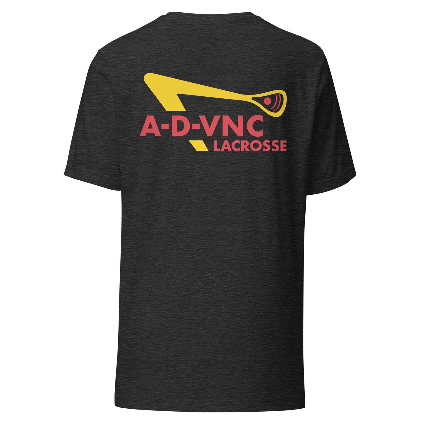 Adult ADVNC Lacrosse Out & In Bella + Canvas T-shirt (Front & Back)