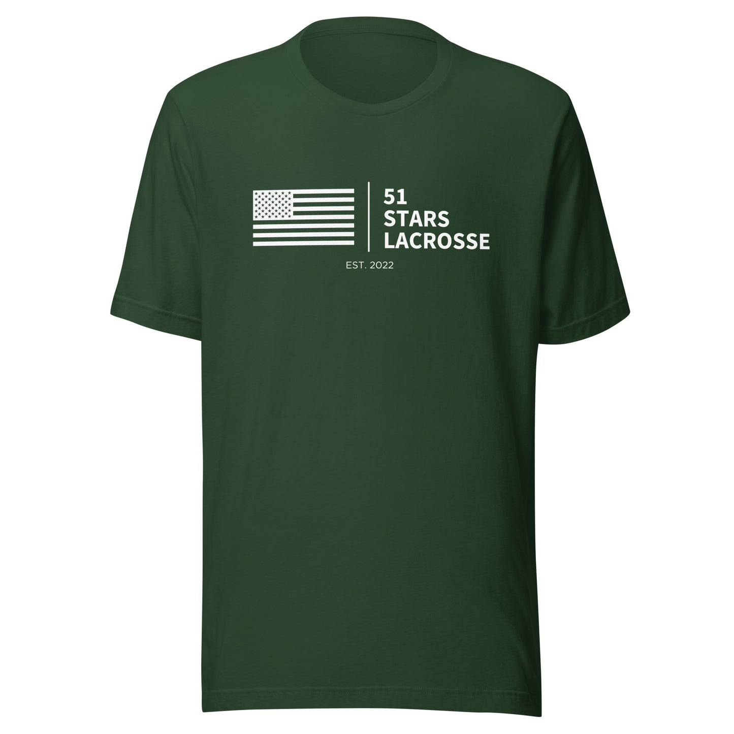 Adult 51 Stars Lacrosse Bella + Canvas T-shirt