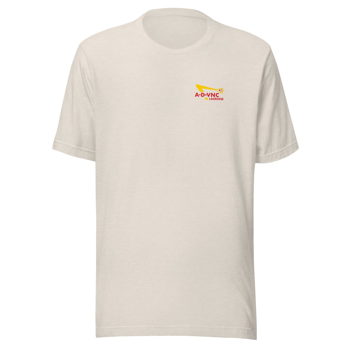 Adult ADVNC Lacrosse Out & In Bella + Canvas T-shirt (Front & Back)